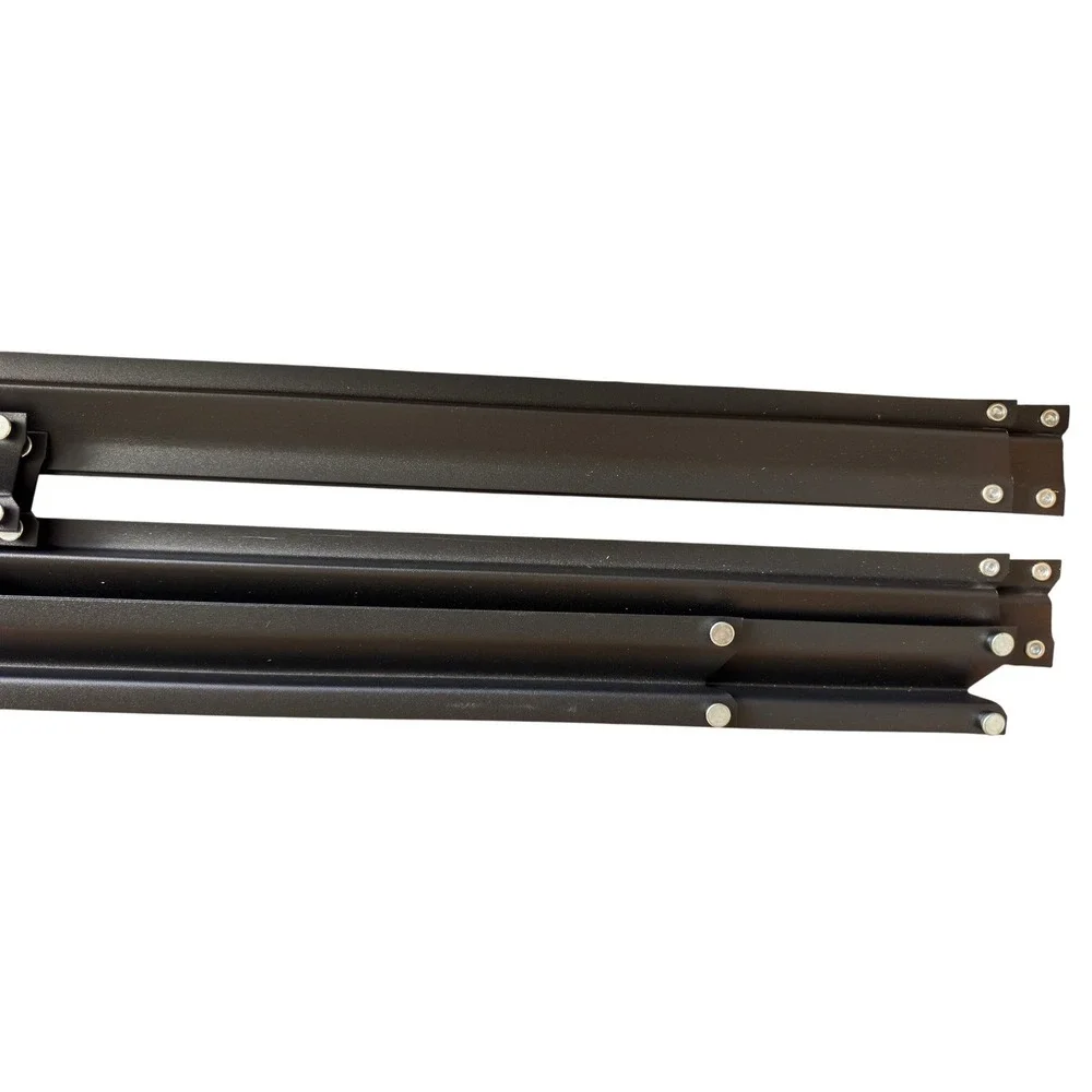 Metal Folding Shelving Unit Frame Black MFZB3618-5-BK Collapsible Storage Rack